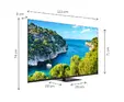 Телевизор Thomson Smart UHD TV 55'; Google TV; 3840 x 2160 (4K UHD), 4000:1, DLED, 60 Hz, DVB-TT2CSS2, HDR10, Wi-Fi, Bluetooth, LAN, HDMI 2 (2.0) + 2 (2.1), USB 2 (2.0) + 1 (3.0),Central Swivel Stand, Black