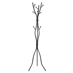 Закачалка за дрехи MORA черна с 9 куки