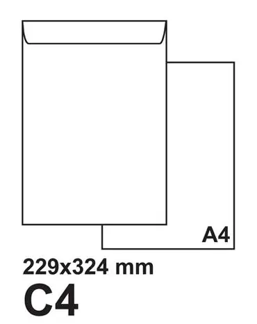 Плик самозалепващ С4 229х324 бял 50 бр