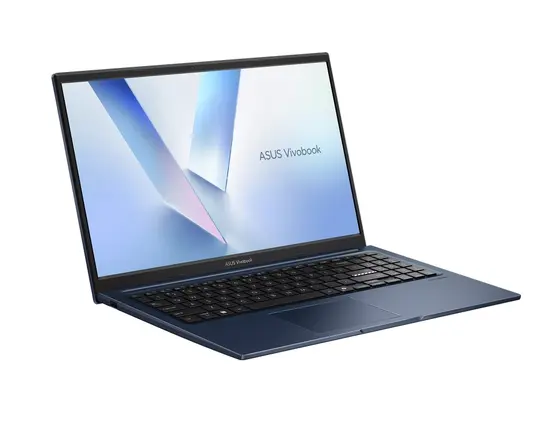 Лаптоп Asus Vivobook X1504MA-BQ254WNA,INTEL WCL Core 5, 15.6" FHD,(1920x1080),16GB DDR5 , SSD 512GB, Chiclet Keyboard with Num-key,Windows 11, Quiet Blue, no adapter, US international