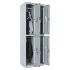 Метален гардероб PMT с 4 отделения 183х60х50 - снимка отстрани