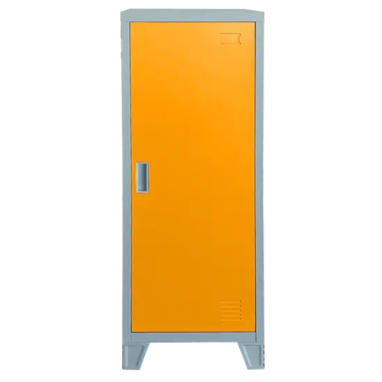 Метален гардероб детски BTL с 1 отделение- затворен, ранжев