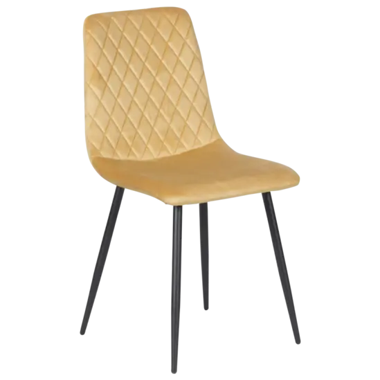 Трапезен стол МАНОЕЛ- златист, дамаска