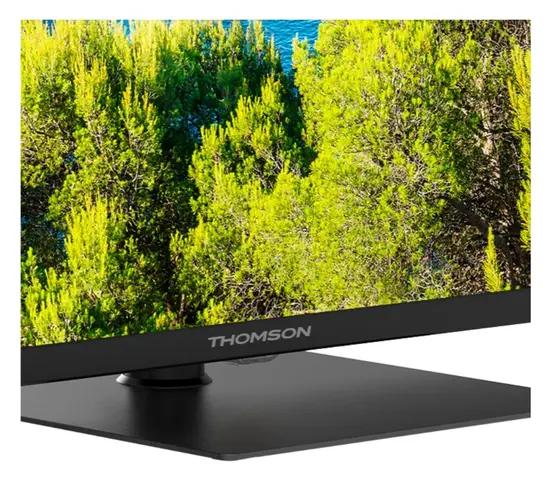 Телевизор Thomson Smart UHD TV 55'; Google TV; 3840 x 2160 (4K UHD), 4000:1, DLED, 60 Hz, DVB-TT2CSS2, HDR10, Wi-Fi, Bluetooth, LAN, HDMI 2 (2.0) + 2 (2.1), USB 2 (2.0) + 1 (3.0),Central Swivel Stand, Black
