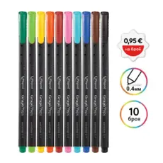 Тънкописец Graph Peps комплект 10 цвята с пиктограми
