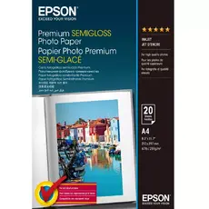 Хартия Epson Premium Semigloss Photo Paper, DIN A4, 251g/m2, 20 Blatt