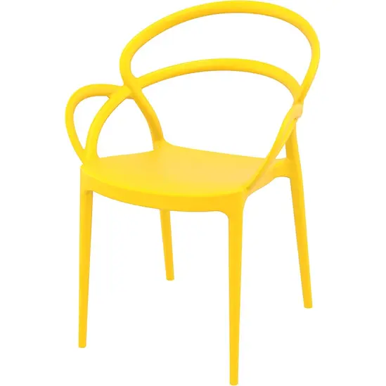 Градински стол МИЛАНО-жълт цвят