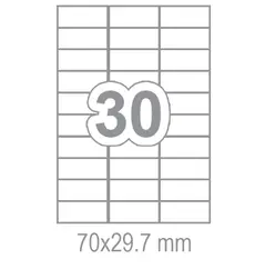 Самозалепващи етикети 70x29.7 30 бр.