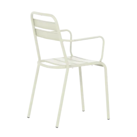 Градински стол ЛУНОРА- сив цвят на метала