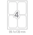 Самозалепващи етикети 99.1x139 4 бр.