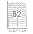 Самозалепващи етикети 46.4x21.2 52 бр.