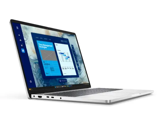 Лаптоп Dell Pro 16 PC16250, Intel Ultra 7 265U vPro(R) (12 TOPS NPU, 12 cores, up to 5.3 GHz), 16" FHD+(1920x1200) 300nits AG, 16 GB: 1x16 GB, DDR5, 5600 MTs, 512 GB SSD, Intel Graphics, FHD HDR IR Cam and Mic, Wi-Fi 6E, FPR, Backlit Kb, Win11 Pro, Silve