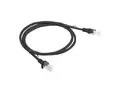 Кабел Lanberg patch cord CAT.5E 1m, black