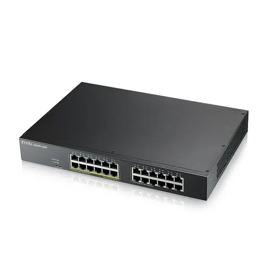Комутатор ZyXEL GS1915-24E, 24-port GbE Smart hybrid mode Switch, standalone or NebulaFlex Cloud, rackmount, fanless
