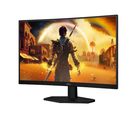 Монитор AOC C27G42E, 27' Curved 1500R, VA, WLED, 1920x1080@180Hz, 1ms GtG, 0.5ms MPRT, 300cd m2, 3000:1, 80M:1 DCR, Adaptive Sync, FlickerFree, Low Blue Light, 2Wx2, Tilt, 2xHDMI, DP