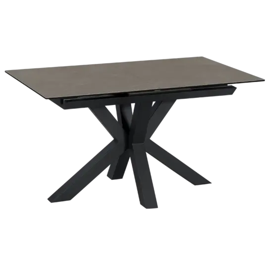 Трапезна маса ЛИДИЯ разтегателна-снимка отпред, черни крака