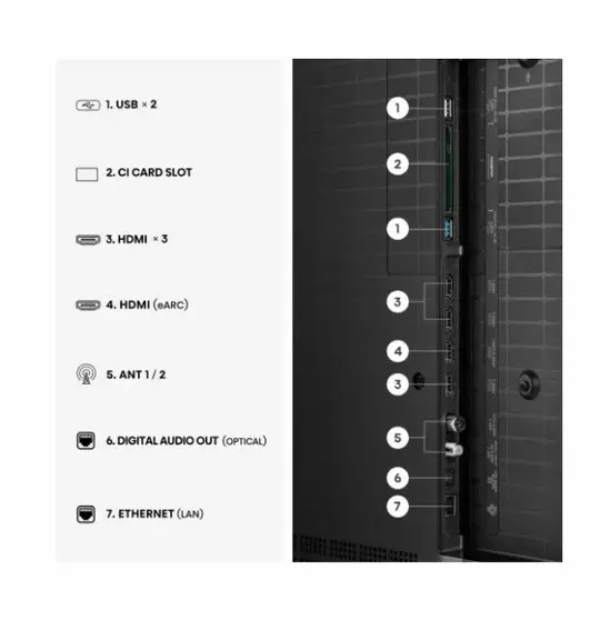 Телевизор Hisense 55" UR8S, 4K Ultra HD 3840x2160, RGB Mini Led , DLED, Quantum Dot, 180Hz, IPS, HDR 10+, HLG, Dolby Vision IQ, Dolby Atmos, Smart TV,Light Sensor,WiFi 6eGHz, WiFi Direct, BT,2x10 W + 20 W + 2x5 W, Anyview Cast, 4xHDMI, 2xUSB, LAN, CI+, DV