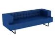 Диван триместен ГОРУБЛЕ FRE 03 - сниман в цял ръст, тъмно син на цвят