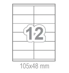 Самозалепващи етикети 105x48 12 бр.