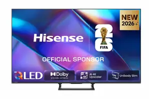 Телевизор Hisense 65" A7S, 4K Ultra HD 3840x2160, QLED, HDR 10+, HLG, Dolby Vision, Dolby Atmos, Smart TV, Light Sensor, WiFi Direct, BT, Anyview Cast, 3xHDMI, 2xUSB, LAN, CI+, DVB-T2/C/S2, Black