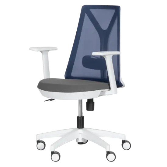 Работен стол ЗЛАТИ сив- снимка отпред, 