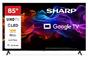 Телевизор Sharp 85HP5265E, 85' QLED Google TV, 4K Ultra HD  3840x2160 Frameless, 1 000 000:1, AQUOS, DVB-T/T2/C/S/S2, Active Motion 1000, HDR10, Dolby Atmos, Dolby Vision, Google Assistant, Google Cast, HDMI 2.1 with eARC, 3.5mm Headphone jack / line-out,