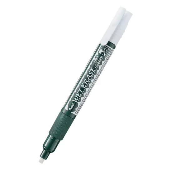 Маркер тебешир Pentel Wet Erase двустранен бял