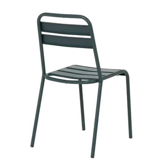 Градински стол ФЛАМБО- тъмнозелен цвят на метала