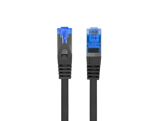 Кабел Lanberg patchcord CAT.6a sftp lszh cca 3m black fluke passed
