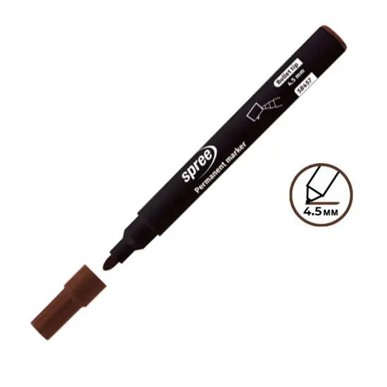 Перманентен маркер Spree кафяв