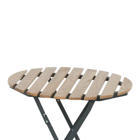 Сгъваема градинска маса БОЖУРА- сенова дървесина клас А, с UV защита
