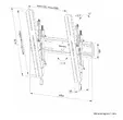 Стойка Neomounts Level-850 TV mount wall 40-75" - tiltable - lockable - fast installation