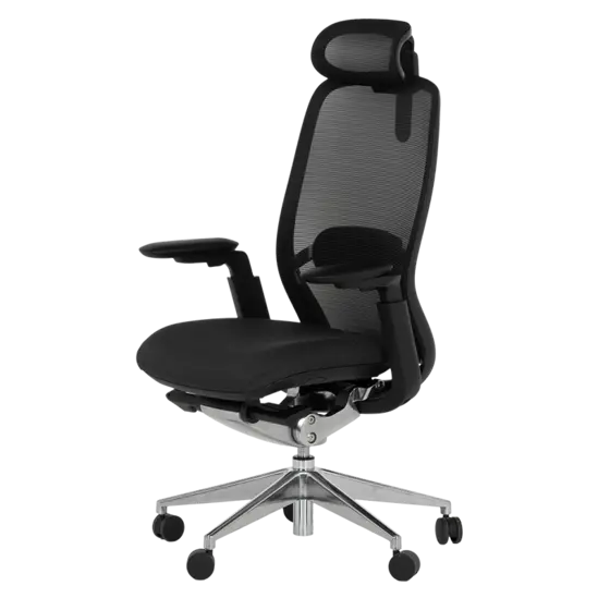 Работен стол ЕРОС-сниман отстрани, регулируем подглавник