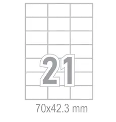 Самозалепващи етикети 70x42.3 21 бр.