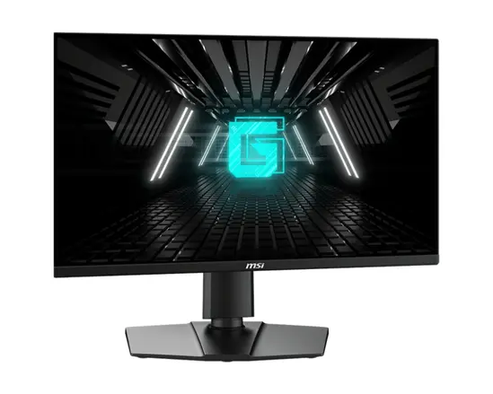 Монитор MSI G255PF E2, 24.5", 1ms, 180Hz, RAPID IPS, 1920x1080 (FHD), 16:9, FLAT, AMD FreeSync, 78% DCI-P3, AG, 300 nits, 1000:1, DCR 100M:1, DP(1.2a), 2xHDMI 2.0b, 2x2W Speaker, Pivot, Heigh Adj., VESA, Black, 5.3kg