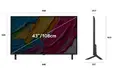 Телевизор LG 43QNED80A3A, 43" 4K QNED HDR Smart TV, 3840x2160, DVB-T2CS2, a7 AI Processor, HDR10  HLG, webOS 25 ThinQ, VRR  ALLM  HGiG, 4K Upscaling, WiFi 5, Voice Controll, Bluetooth 5.1, AirPlay 2, LAN, CI, HDMI, SPDIF, Google Cast, 2 pole Stand