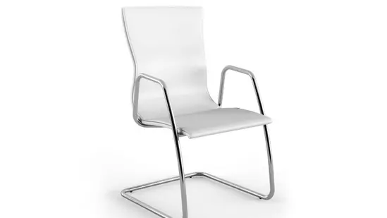 Посетителски стол АТИНА- хромирана база