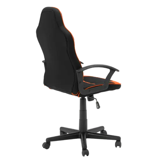 Геймърски стол ЛУКАСГ-снимка отзад, черен гръб