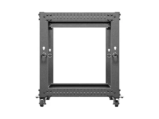 Комуникационен шкаф Lanberg open rack 19' 12U 600x600-1100 adjustable black