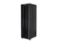Комуникационен шкаф Lanberg rack cabinet 19' free-standing 42U800x800 (flat pack) with glass door lcd black v2