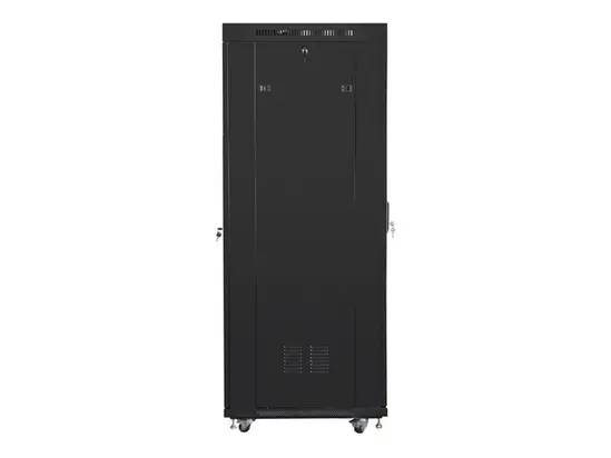 Комуникационен шкаф Lanberg rack cabinet 19' free-standing 37U600x800 (flat pack) with glass door lcd black v2