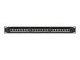 Пач панел Lanberg patch panel 24 port 1U 19' CAT.7 ftp with cable organizer shielded black