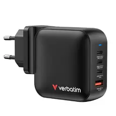 Зарядно устройство Verbatim Mini GaN Charger 100W 4 Port US plug with EU and UK adaptors
