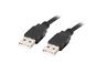 Кабел Lanberg USB-A M/M 2.0 cable 1.8m black