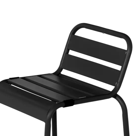 Градиснки стол ШАНИ- черна сеалка от метал