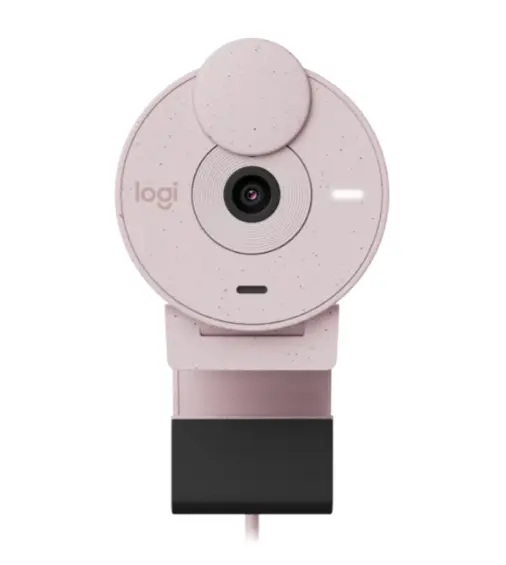 Уебкамера Logitech Brio 300 Full HD webcam - ROSE - USB - NA - EMEA28-935