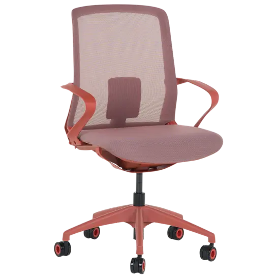 Работен стол Ирини -червен, снимка отпред