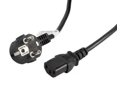 Кабел Lanberg CEE 77 - IEC 320 C13 power cord 3m VDE, black