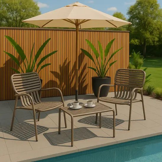 Градинска маса БЛЯН- два стола с масичка