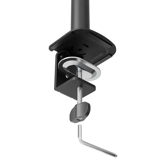 Стойка Neomounts Nero Triple Flat Screen Desk Mount  (phone holder+Quick-fix clampgrommet)